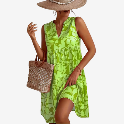 VESTIDO CORTO FLORAL — FRESCURA Y ENCANTO