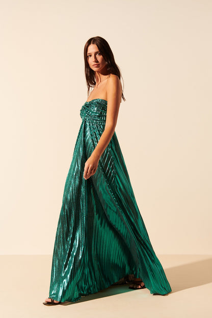 VESTIDO LARGO PALABRA DE HONOR — ELEGANCIA Y GLAMOUR