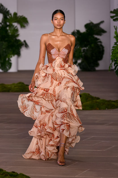 VESTIDO LARGO MARIPOSA — GRACIA Y BRILLO