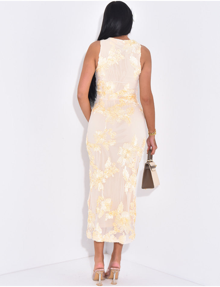 VESTIDO FLORAL — ELEGANCIA Y AUDACIA